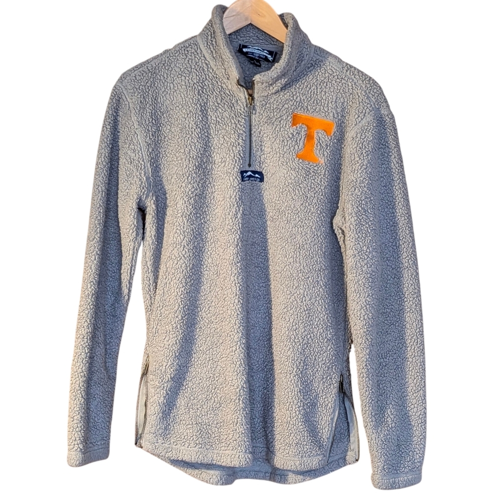 Lauren James Gray Fleece University Of Tennessee Logo Men's Quarter Zip Fandom S